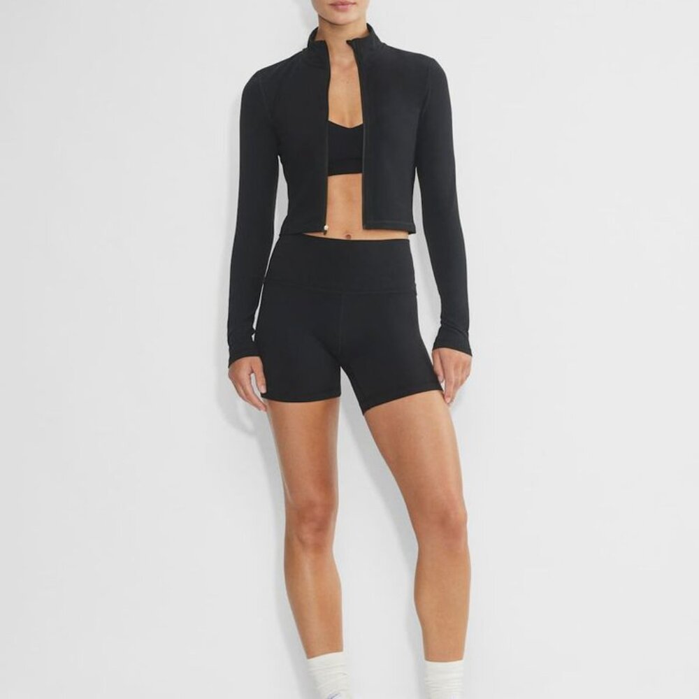 Aritzia Babaton BUTTER Limit Zip Contour Longsleeve Moisture Wicking Size Medium